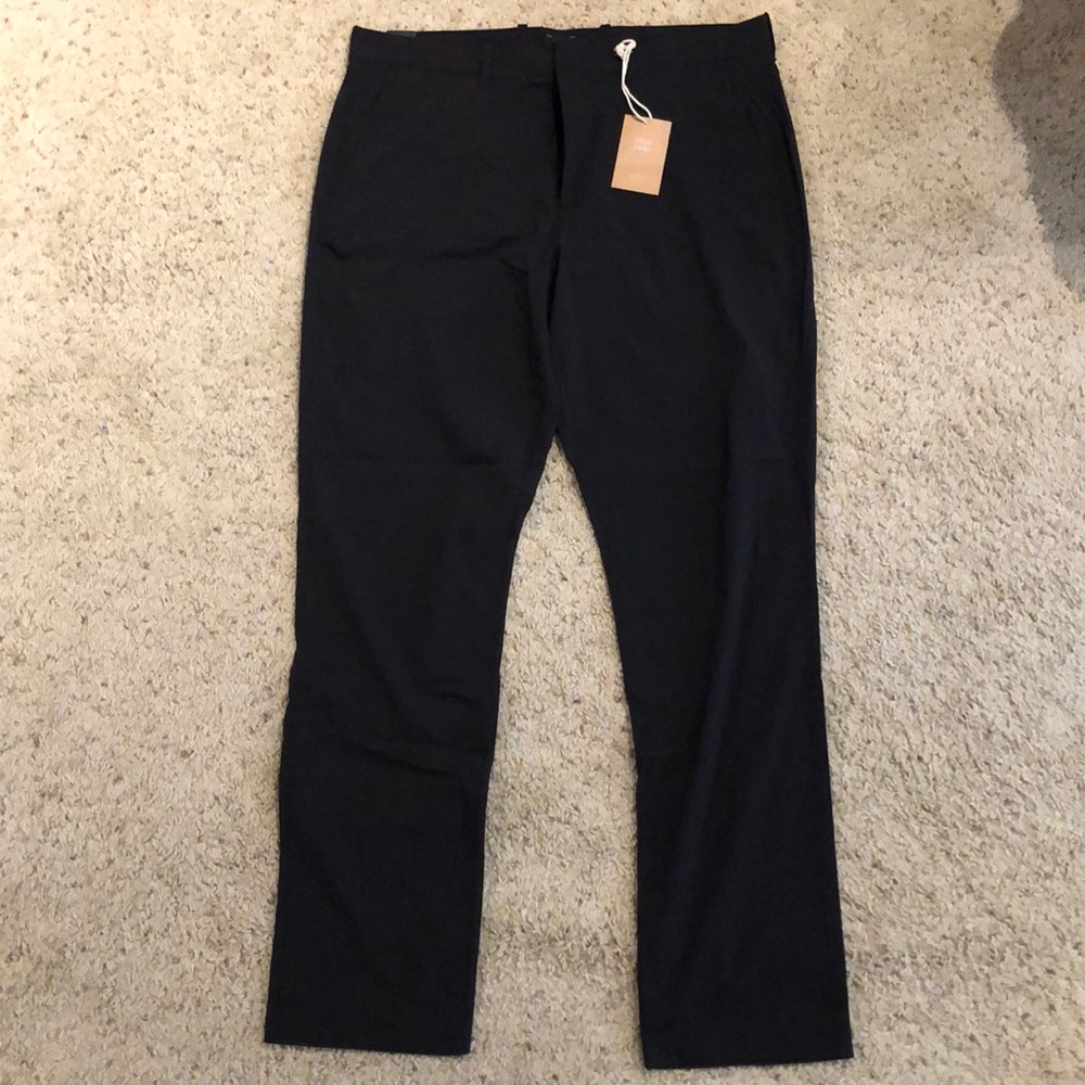 J CrewTech Pants - Black - straight fit 34/32